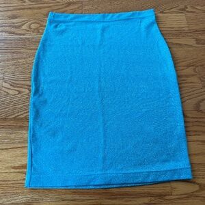 Triangl Swimwear Turquoise Metallic Skirt
